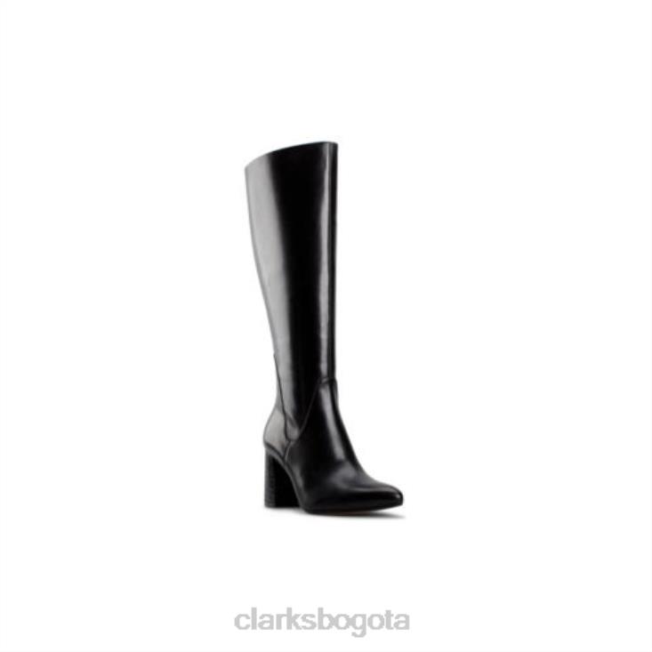 Clarks 0DX8L4203 Clarks laina85 hi cuero combinado negro unisexo cuero combinado negro