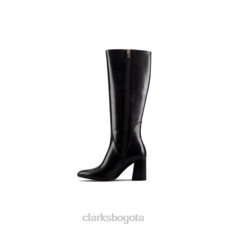 Clarks 0DX8L4203 Clarks laina85 hi cuero combinado negro unisexo cuero combinado negro