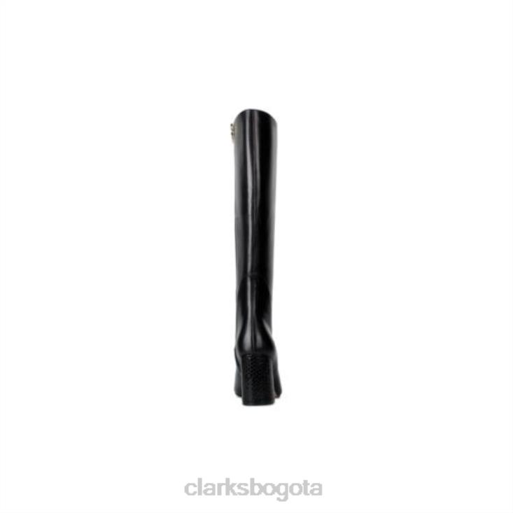 Clarks 0DX8L4203 Clarks laina85 hi cuero combinado negro unisexo cuero combinado negro