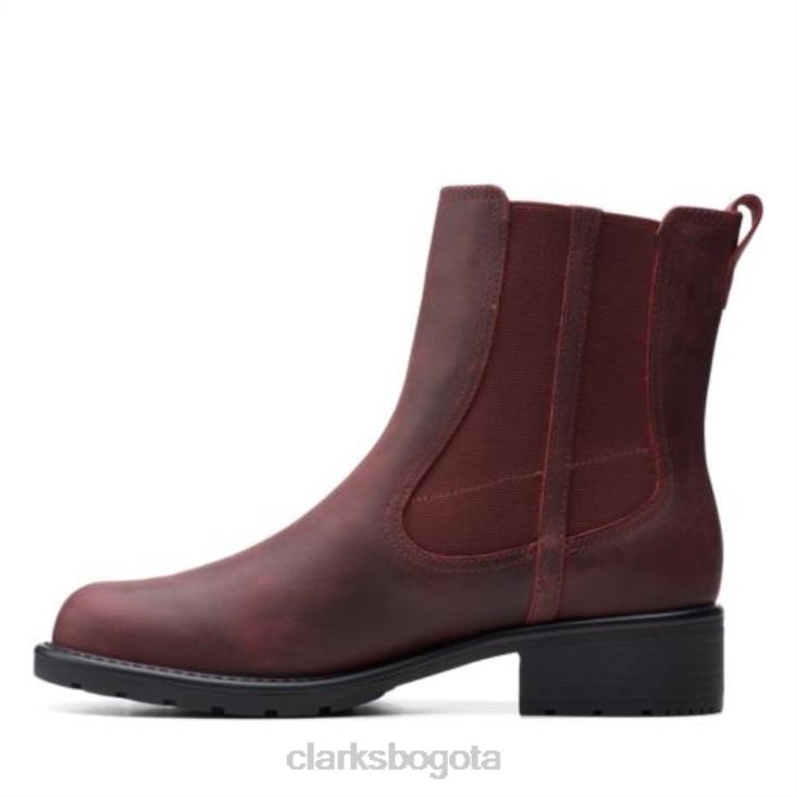 Clarks 0DX8L4206 clarks de cuero orinoco club merlot unisexo cuero merlot