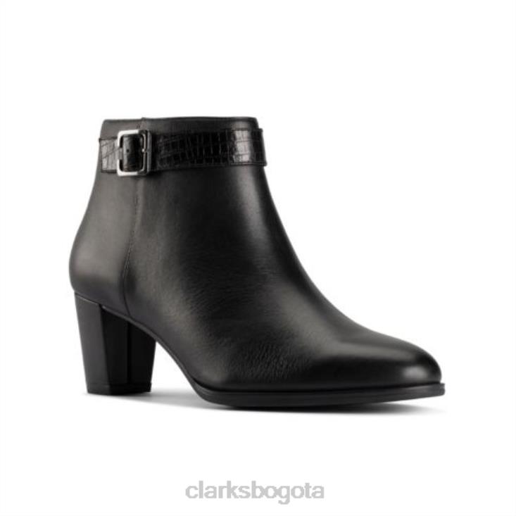 Clarks 0DX8L4210 bota clarks kayl60 cuero negro mujer cuero negro