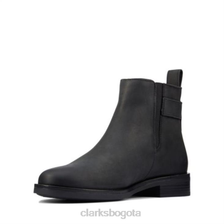 Clarks 0DX8L4216 clarks memi lo cuero negro unisexo cuero negro