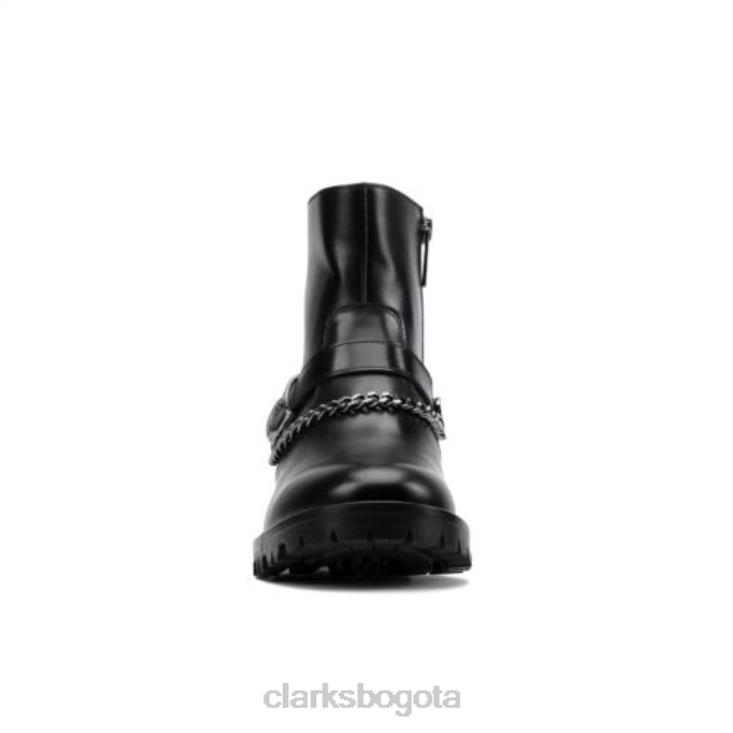 Clarks 0DX8L4218 clarks roseleigh alto cuero negro unisexo cuero negro