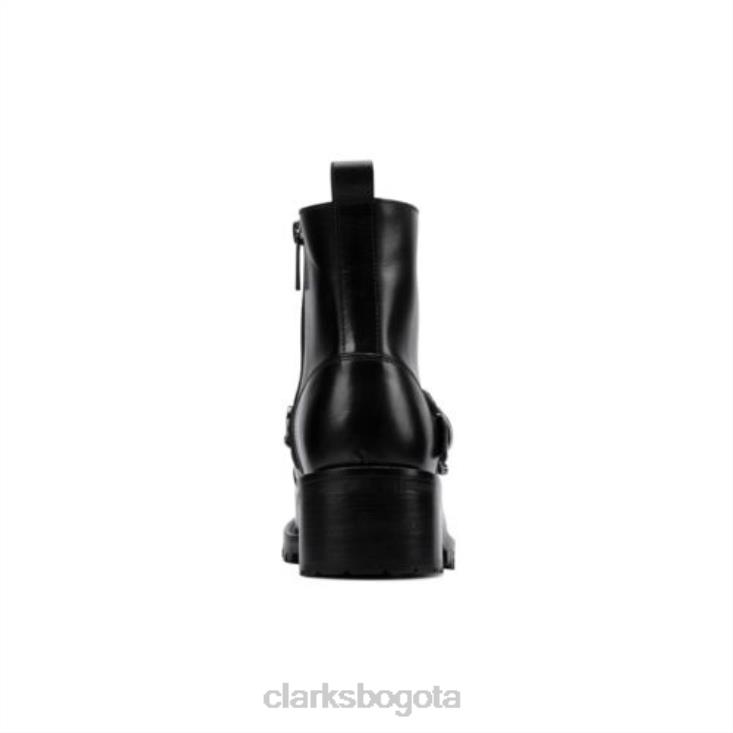 Clarks 0DX8L4218 clarks roseleigh alto cuero negro unisexo cuero negro