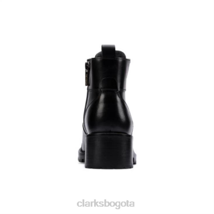 Clarks 0DX8L4219 clarks de cuero negro roseleigh sky unisexo cuero negro