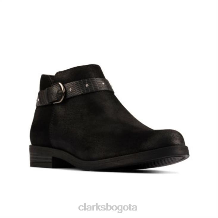 Clarks 0DX8L4222 clarks de ante negro demi 2 tonos unisexo ante negro