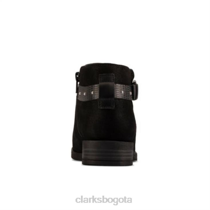 Clarks 0DX8L4222 clarks de ante negro demi 2 tonos unisexo ante negro