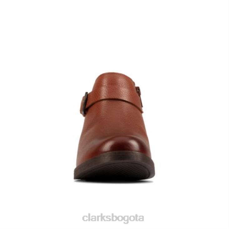Clarks 0DX8L4223 clarks demi 2 tonos cuero tostado oscuro unisexo cuero bronceado oscuro