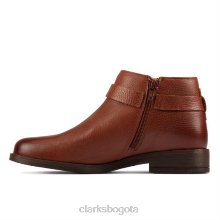 Clarks 0DX8L4223 clarks demi 2 tonos cuero tostado oscuro unisexo cuero bronceado oscuro