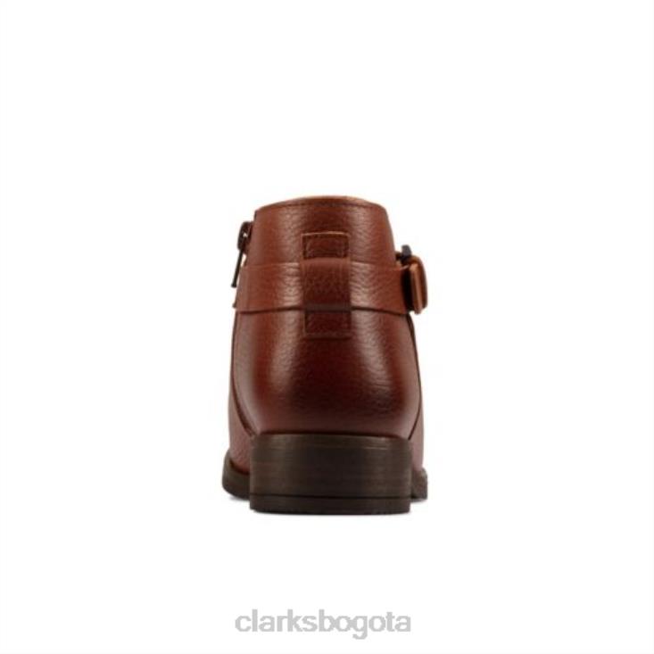 Clarks 0DX8L4223 clarks demi 2 tonos cuero tostado oscuro unisexo cuero bronceado oscuro