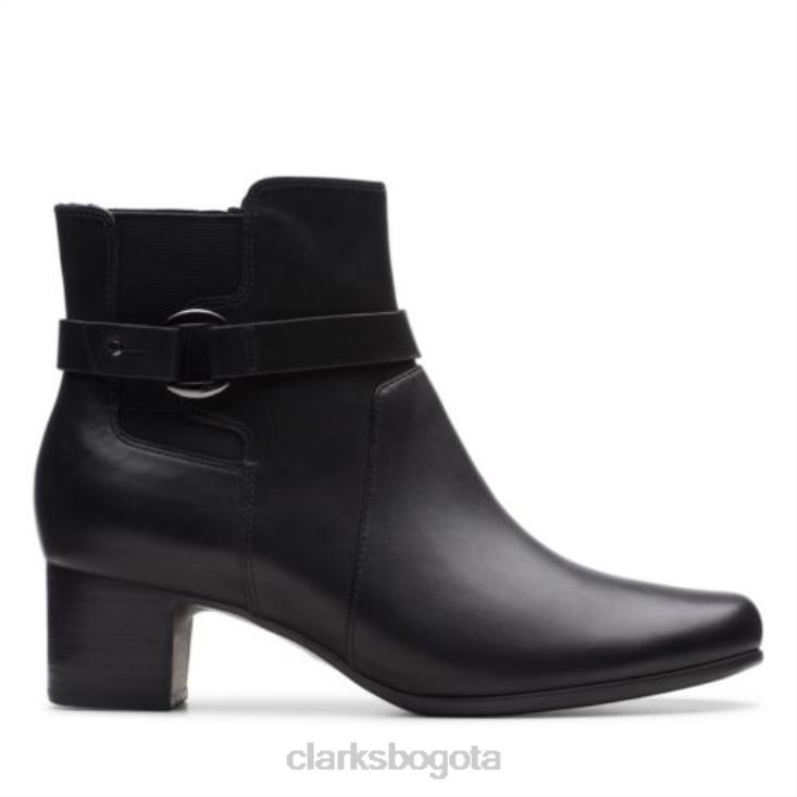 Clarks 0DX8L4226 clarks un damson cuero negro medio unisexo cuero negro