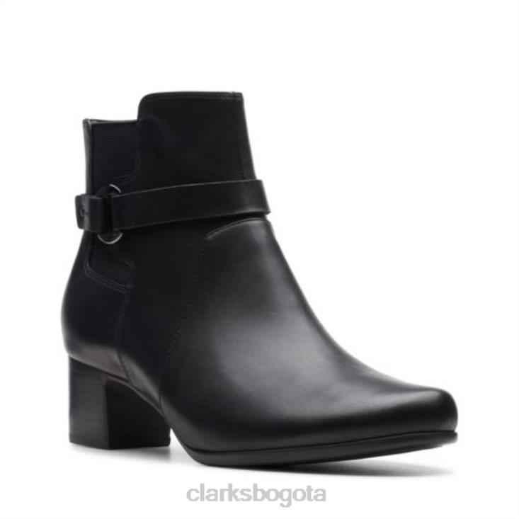 Clarks 0DX8L4226 clarks un damson cuero negro medio unisexo cuero negro