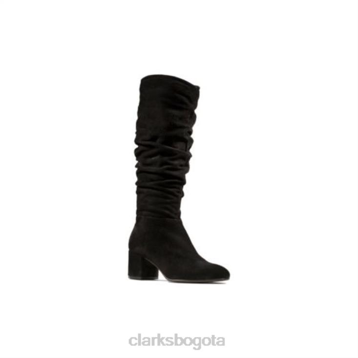 Clarks 0DX8L4233 Clarks ante negro transparente slouch unisexo ante negro