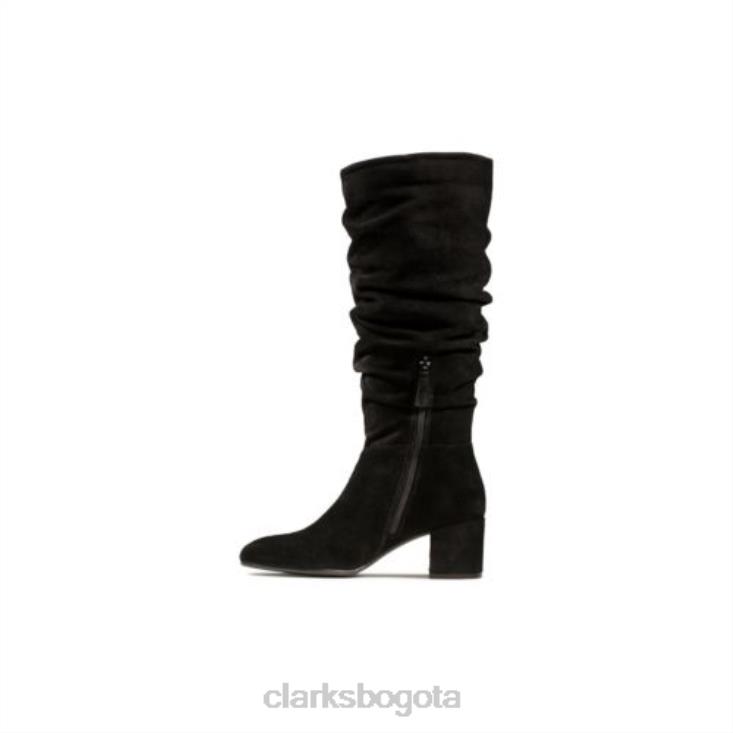 Clarks 0DX8L4233 Clarks ante negro transparente slouch unisexo ante negro