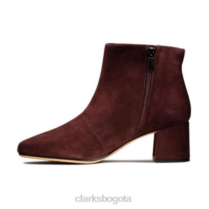 Clarks 0DX8L4236 clarks burdeos pura flora unisexo borgoña