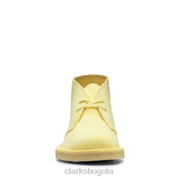 Clarks 0DX8L4251 bota safari clarks baja color amarillo pálido mujer de color amarillo pálido