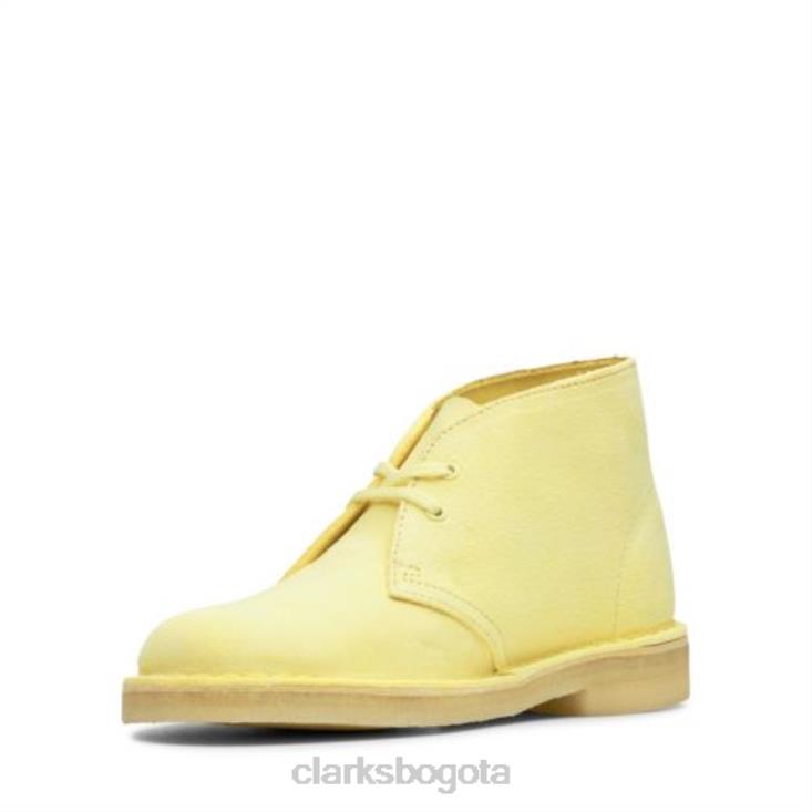 Clarks 0DX8L4251 bota safari clarks baja color amarillo pálido mujer de color amarillo pálido