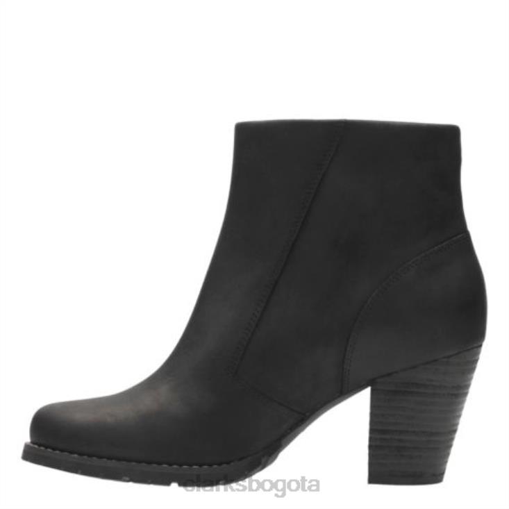 Clarks 0DX8L4258 clarks macay holly cuero negro unisexo cuero negro