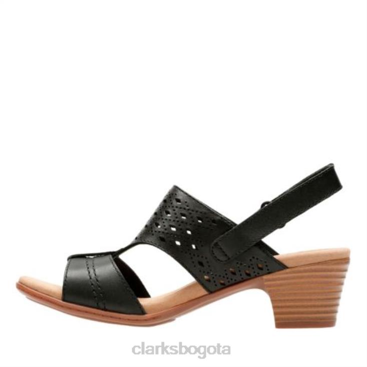 Clarks 0DX8L4265 clarks cuero negro valarie mindi unisexo cuero negro