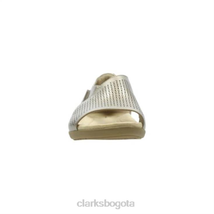Clarks 0DX8L4281 clarks metalizado varix miel unisexo metálico