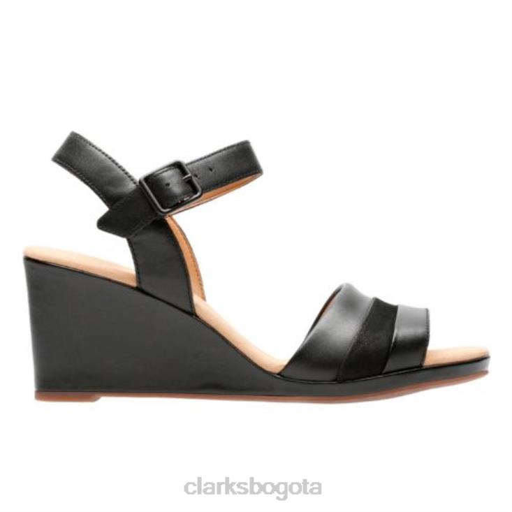 Clarks 0DX8L4285 lafley aletha clarks cuero negro unisexo cuero negro