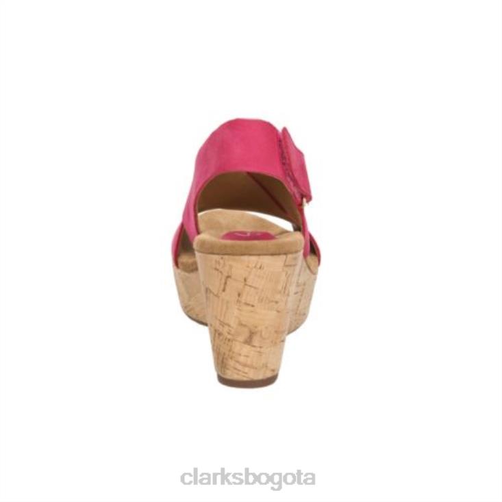 Clarks 0DX8L4288 clarks cuero fucsia caslynn shae unisexo cuero fucsia