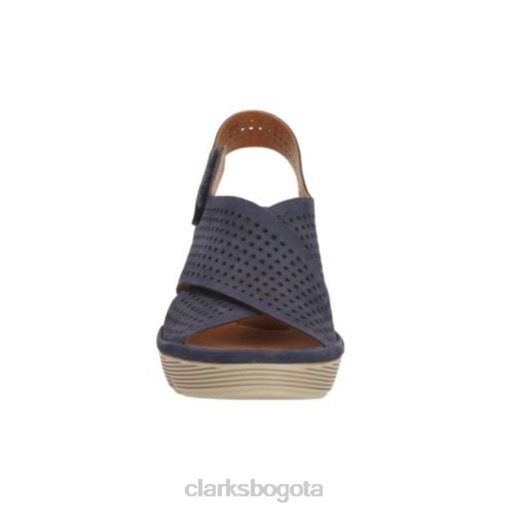 Clarks 0DX8L4289 premio clarene de cuero azul marino clarks unisexo cuero azul marino