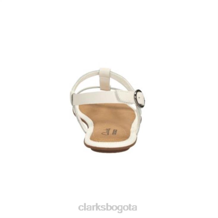 Clarks 0DX8L4291 clarks de cuero blanco risi hop unisexo cuero blanco