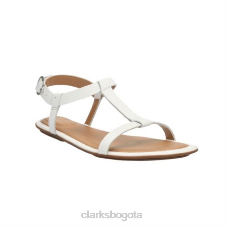 Clarks 0DX8L4293 clarks risi hop cuero blanco unisexo cuero blanco