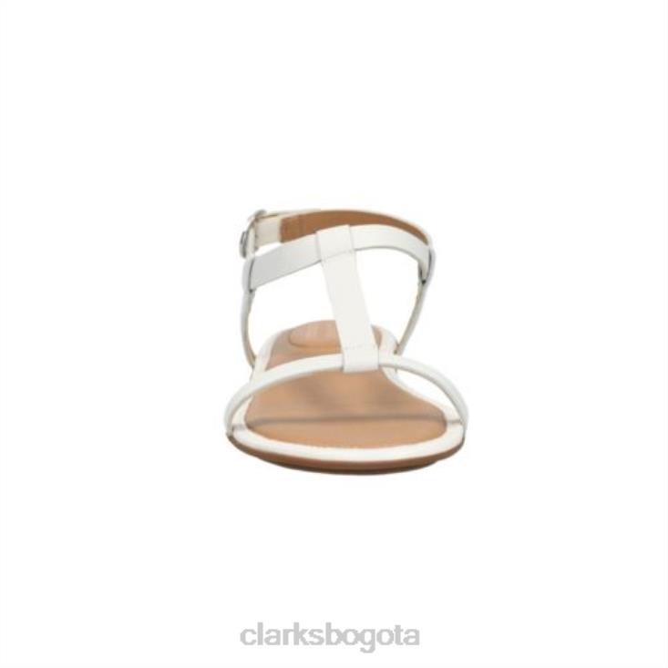 Clarks 0DX8L4293 clarks risi hop cuero blanco unisexo cuero blanco