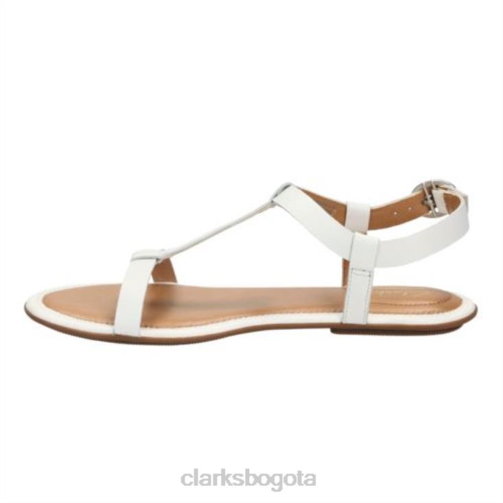 Clarks 0DX8L4293 clarks risi hop cuero blanco unisexo cuero blanco