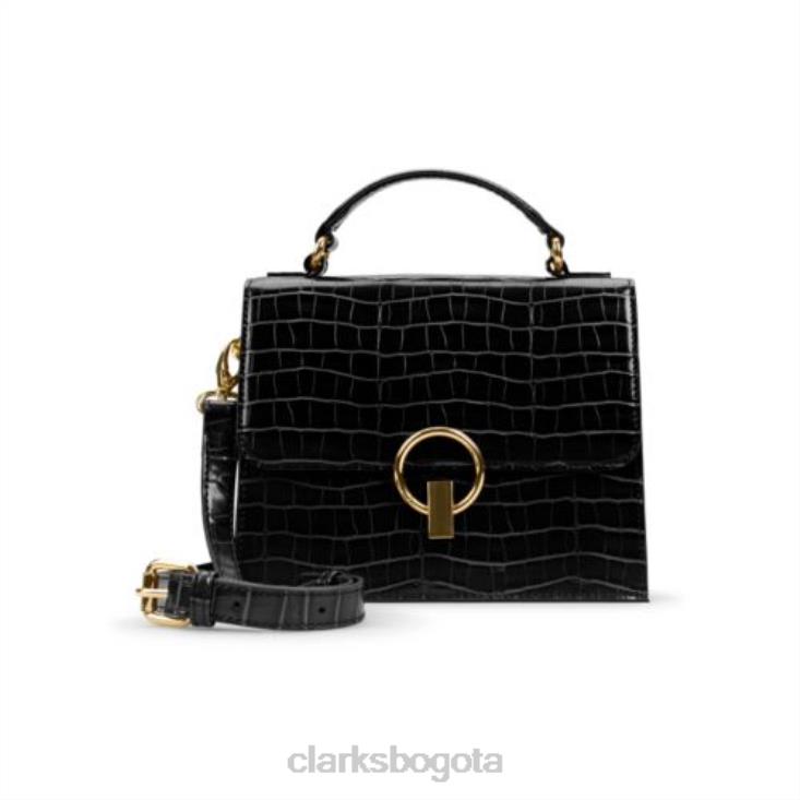 Clarks 0DX8L4302 clarks cabana luna cocodrilo negro unisexo cocodrilo negro