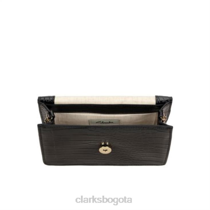 Clarks 0DX8L4305 clarks black croc treen wil low unisexo cocodrilo negro