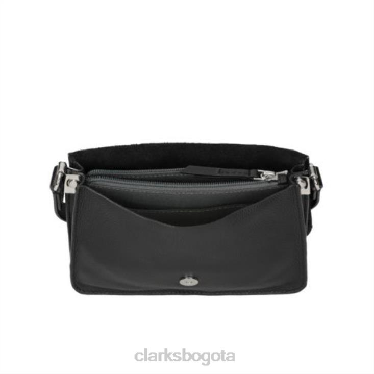 Clarks 0DX8L4314 clarks marva wave cuero negro unisexo cuero negro