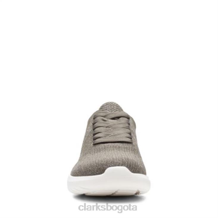 Clarks 0DX8L4335 nova glint clarks combi oliva oscuro unisexo combinación oliva oscuro