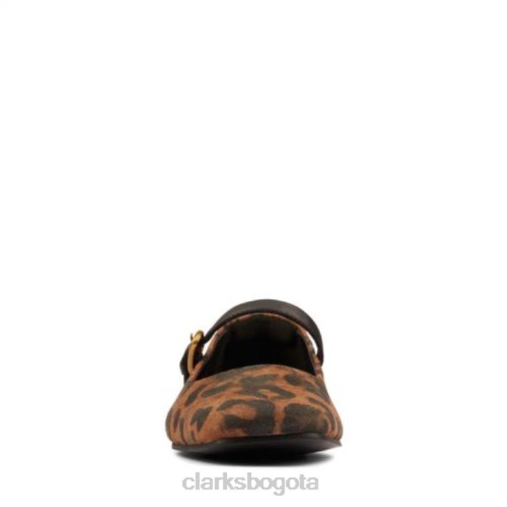 Clarks 0DX8L4337 clarks leopardo ante puro tbar unisexo ante de leopardo