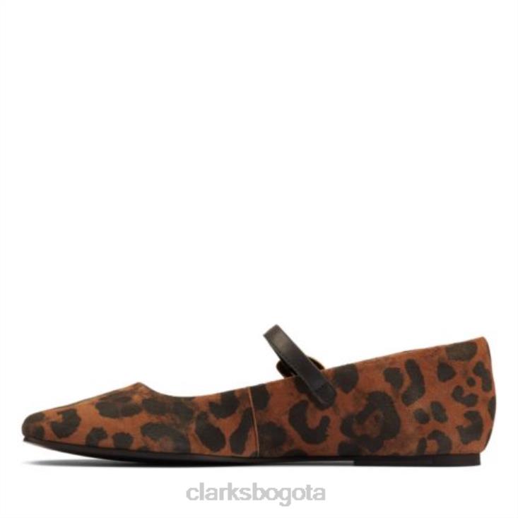 Clarks 0DX8L4337 clarks leopardo ante puro tbar unisexo ante de leopardo