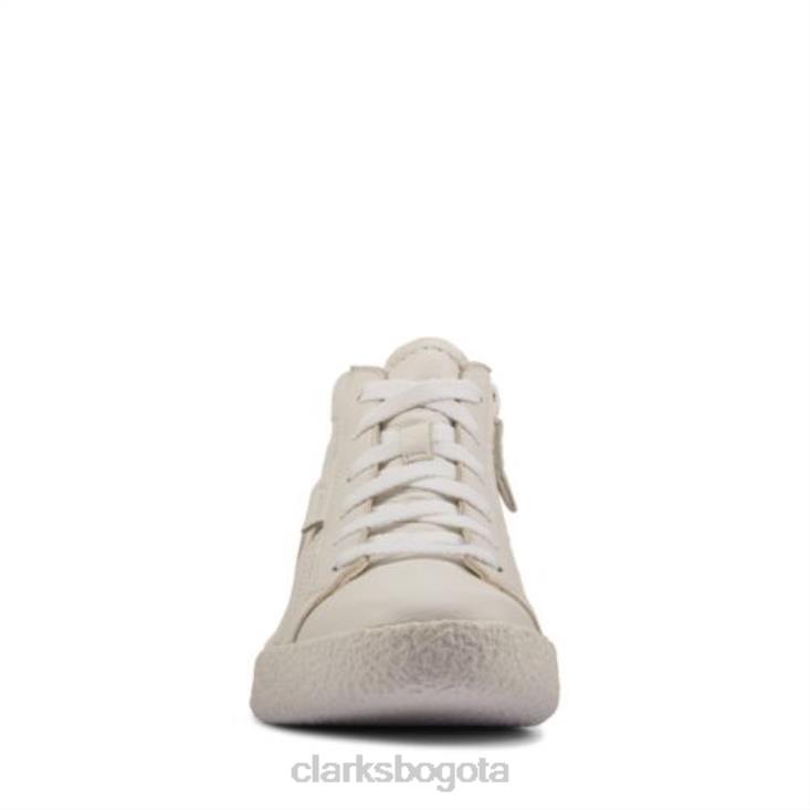 Clarks 0DX8L4341 taza artesanal hola clarks cuero blanco unisexo cuero blanco