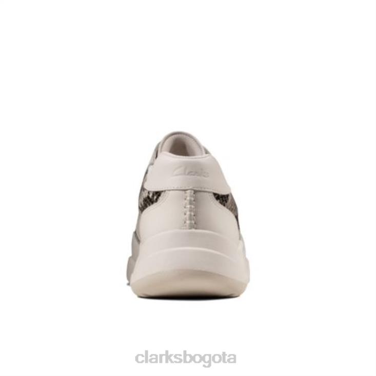 Clarks 0DX8L4344 clarks serpiente gris tamizar encaje unisexo serpiente gris