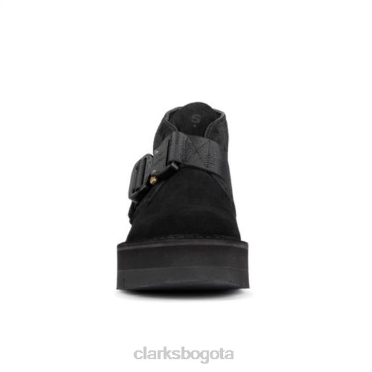 Clarks 0DX8L4346 correa clarks desert negra hombres negro