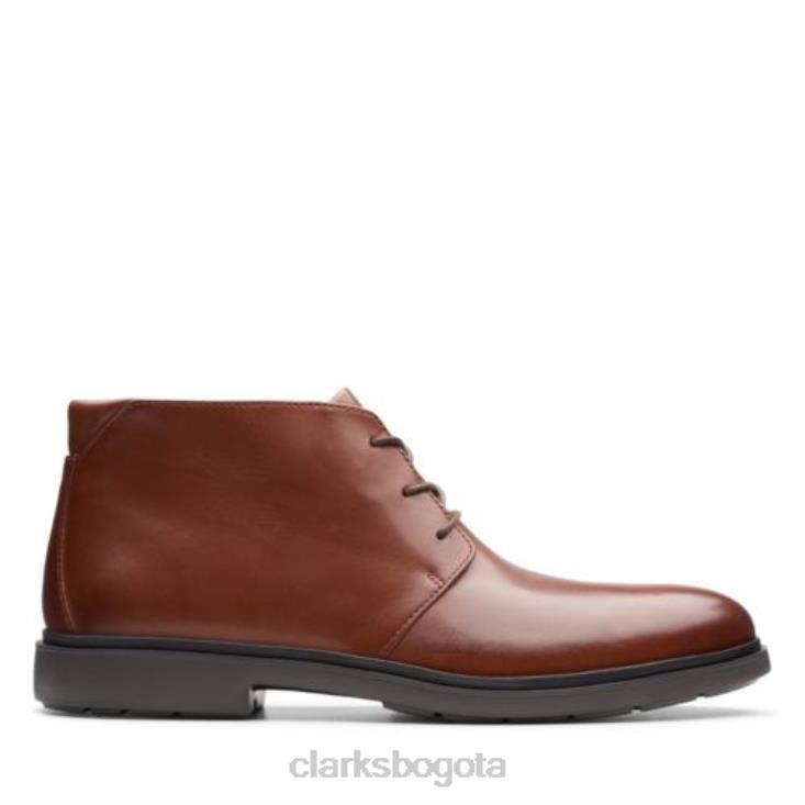 Clarks 0DX8L4347 clarks de cuero tostado un sastre mid hombres cuero marrón