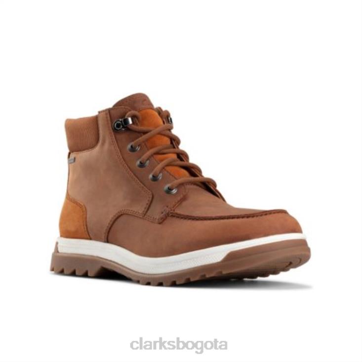 Clarks 0DX8L4349 ripway hi gtx clarks cuero tostado oscuro hombres cuero bronceado oscuro