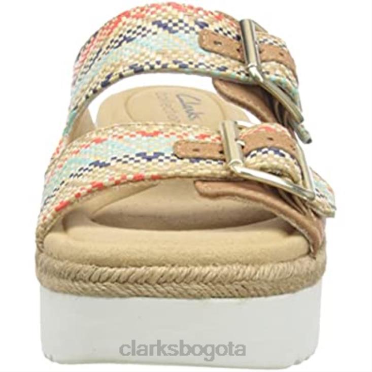 Clarks 0DX8L435 Sandalia de playa Clarks lana para mujer color tostado natural mujer Bronceado natural