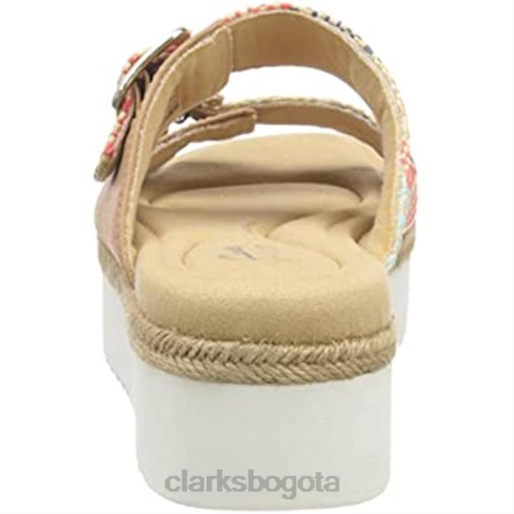 Clarks 0DX8L435 Sandalia de playa Clarks lana para mujer color tostado natural mujer Bronceado natural