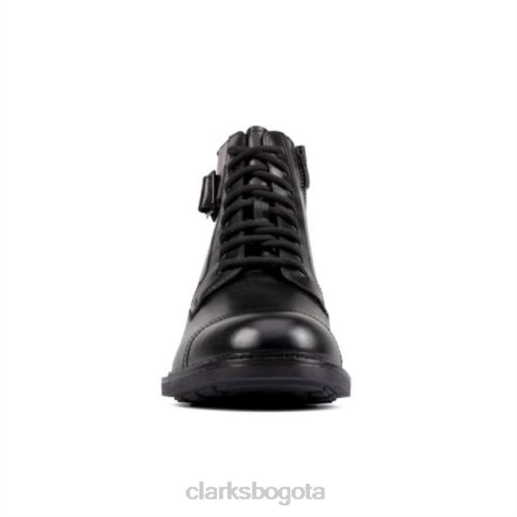 Clarks 0DX8L4354 clarks clarkdale hola cuero negro hombres cuero negro