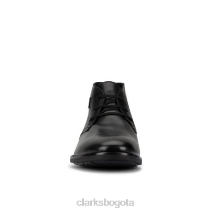 Clarks 0DX8L4359 ronnie lo gtx clarks cuero negro hombres cuero negro