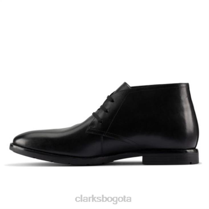 Clarks 0DX8L4359 ronnie lo gtx clarks cuero negro hombres cuero negro