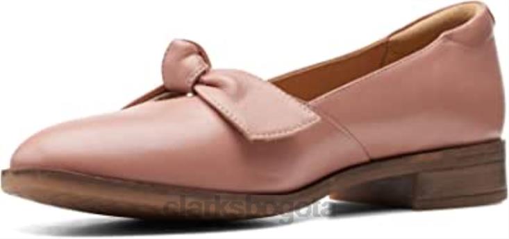 Clarks 0DX8L436 clarks trish wave de cuero rosa unisexo cuero rosa