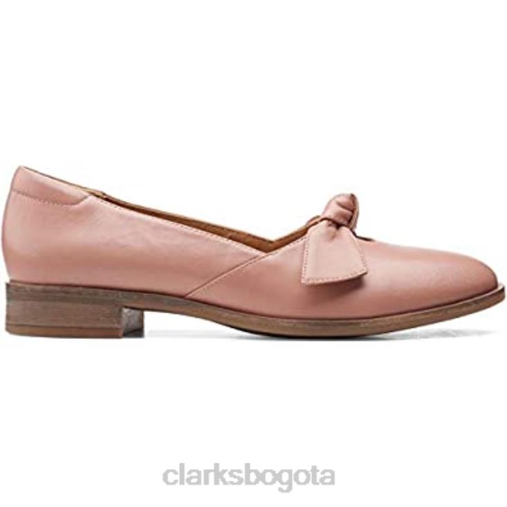 Clarks 0DX8L436 clarks trish wave de cuero rosa unisexo cuero rosa