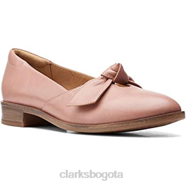Clarks 0DX8L436 clarks trish wave de cuero rosa unisexo cuero rosa